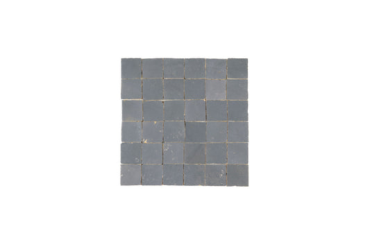 Grey Zellige Ceramic 2x2 Square Wall Mosaic Tile