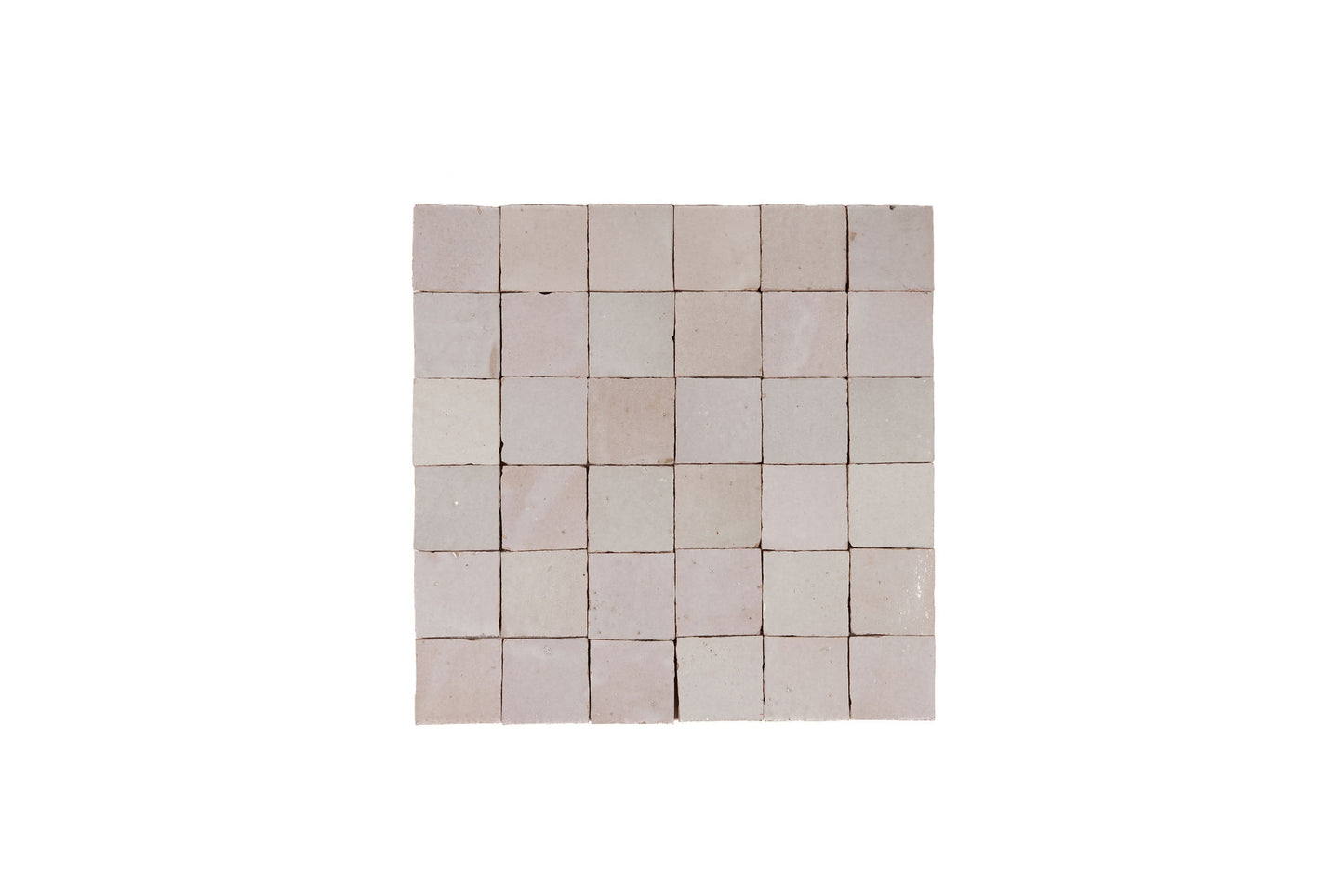 Taupe Zellige Ceramic 2x2 Square Wall Mosaic Tile