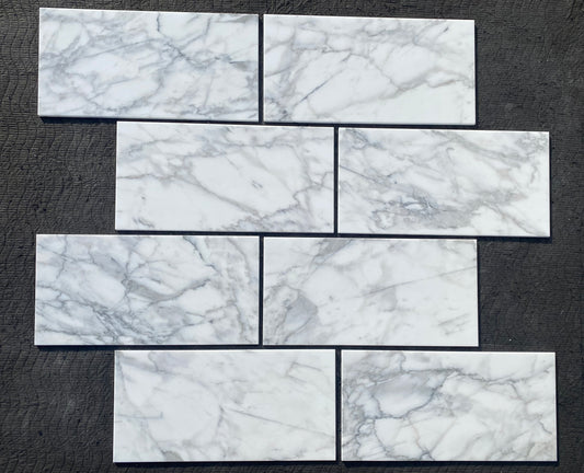 Statuario White (Lot #002) 12" x 24" Floor Tile Polished - 164 SF