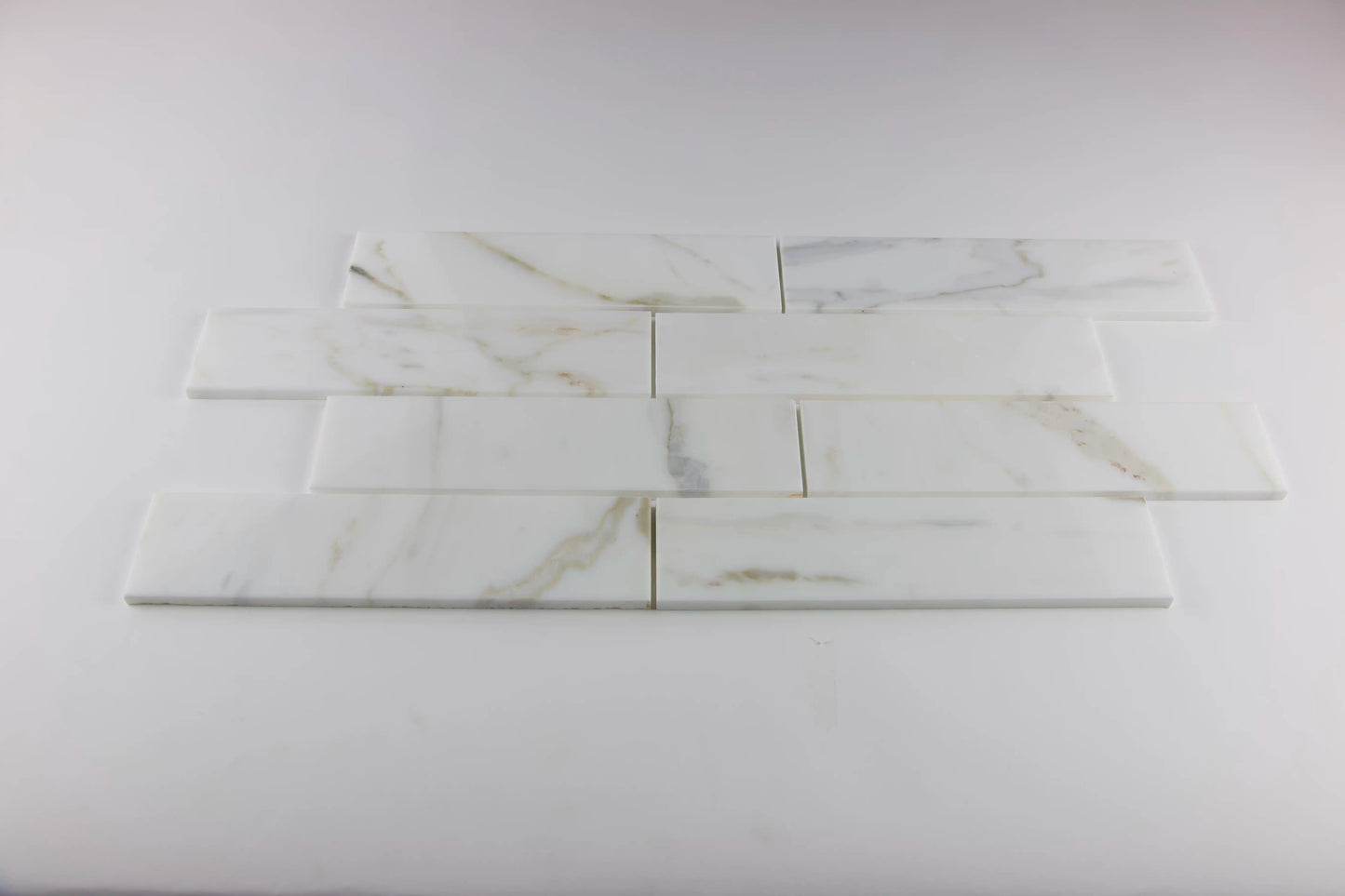 Calacatta Gold Beveled Wall and Floor Tile  4x12"