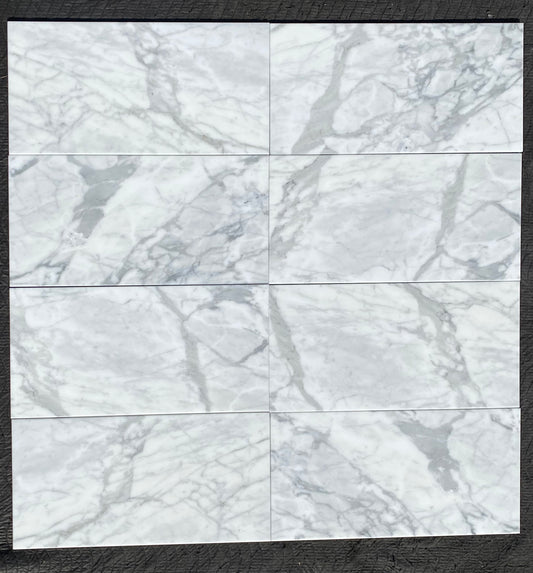 Calacatta Caldia (Lot #172) 12" x 24" Floor Tile Honed - 980 SF