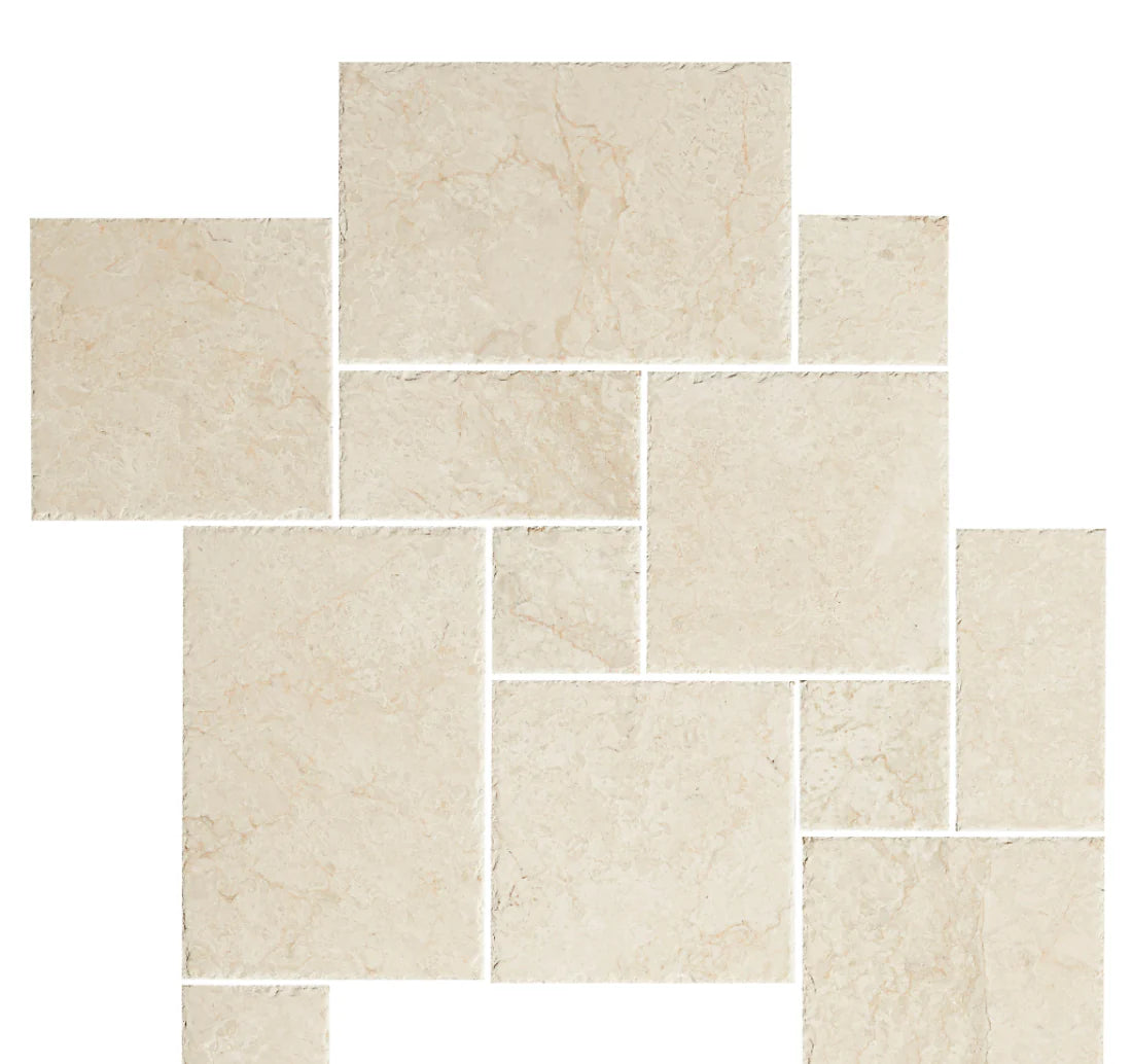 Noble White Cream Brushed Versailles Floor Tile