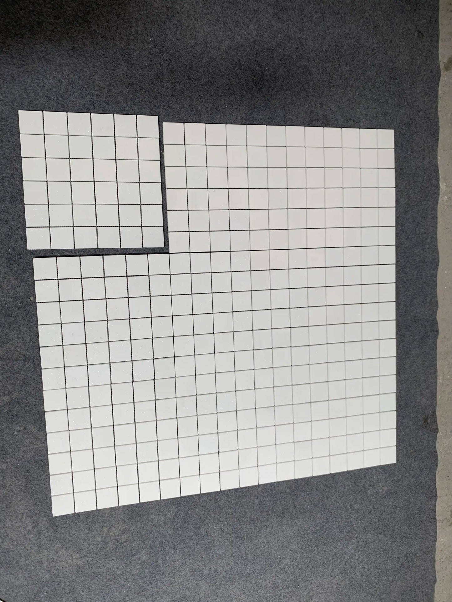 Thassos White Square Mosaic Tile 2x2"