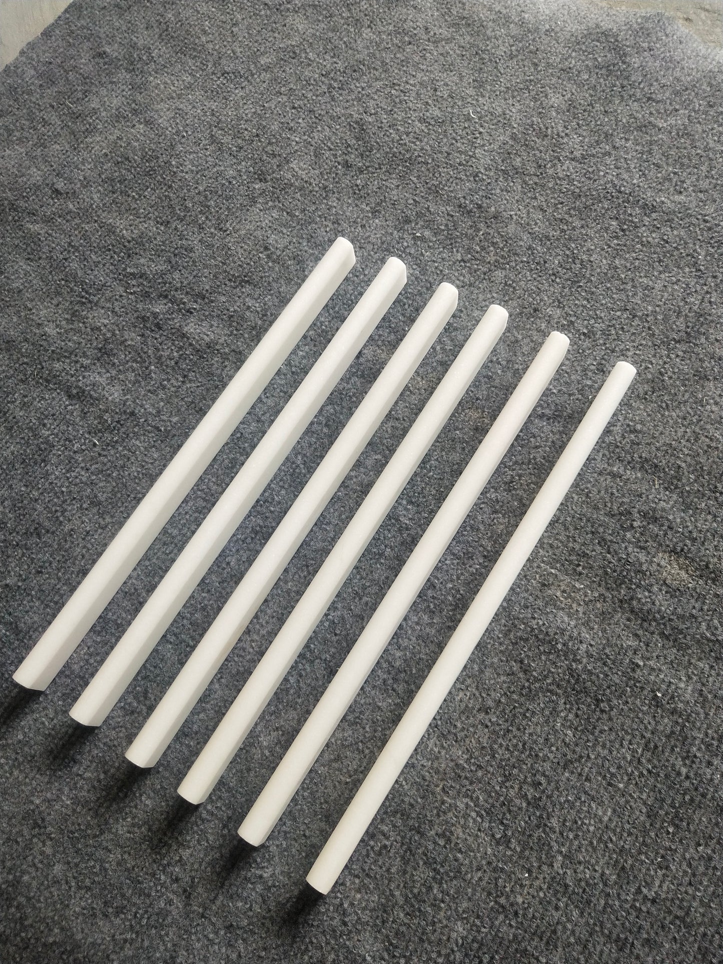 Afyon White Polished Pencil Liner Trim Tile 1/2"x12"