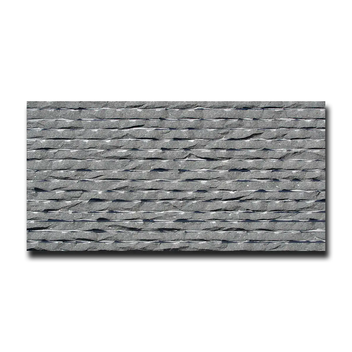 Gray Basalt Basalt Tile Flamed & Waved 12" x 24" Tile