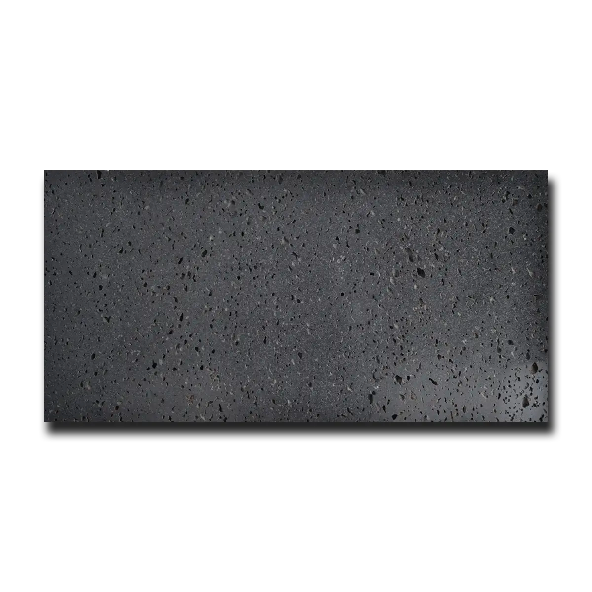 Gray Lava Lava Tile Honed 12" x 24" 1/2" Tile