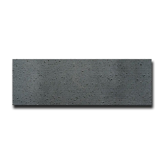 Gray Lava Lava Tile Honed & Wired 4" x 12" 1/2" Tile