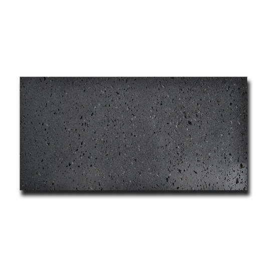 Gray Lava Lava Tile Honed 6" x 12" 1/2" Tile