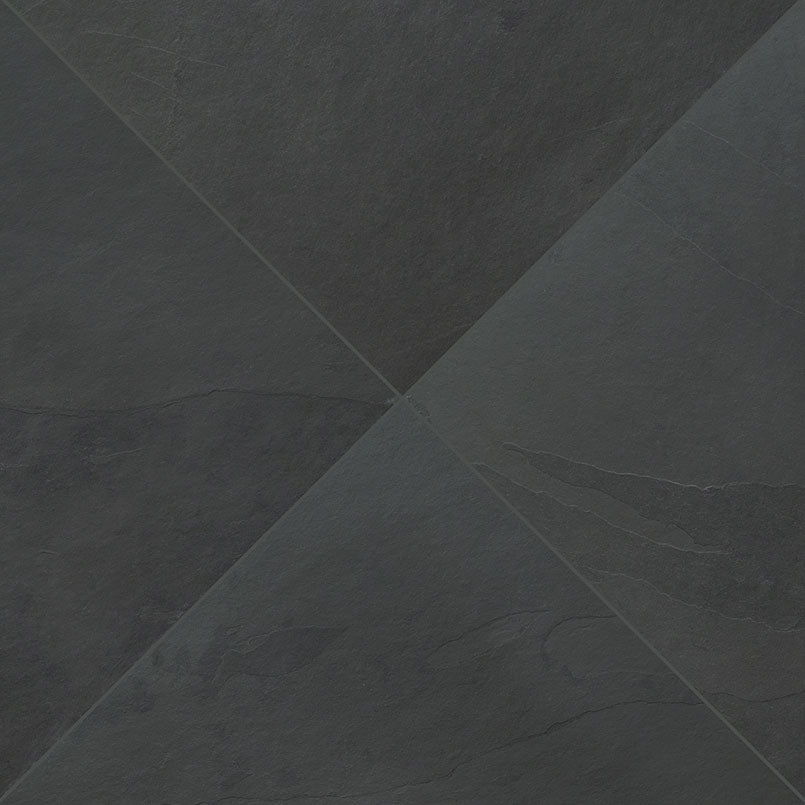 Charcoal Slate Tile Gauged 12" x 12" Tile