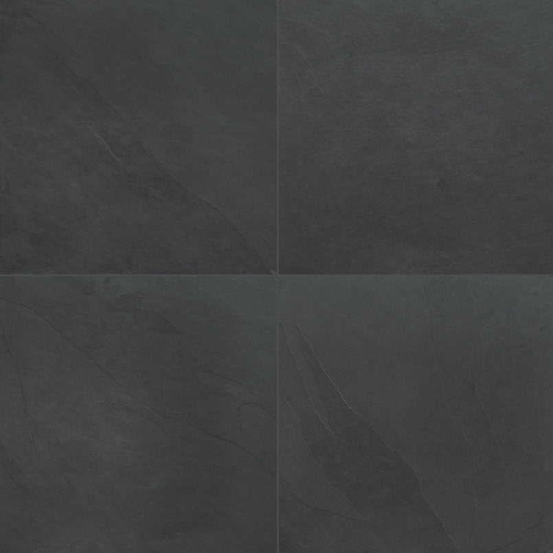 Charcoal Slate Tile Gauged 12" x 12" Tile