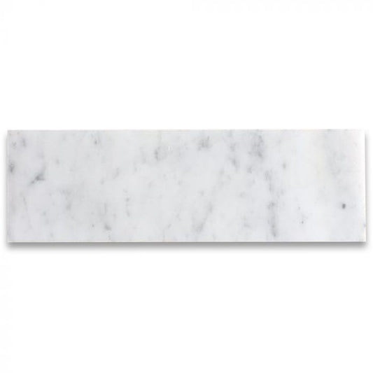 Carrara Italian White Wall and Floor Tile  4x12"