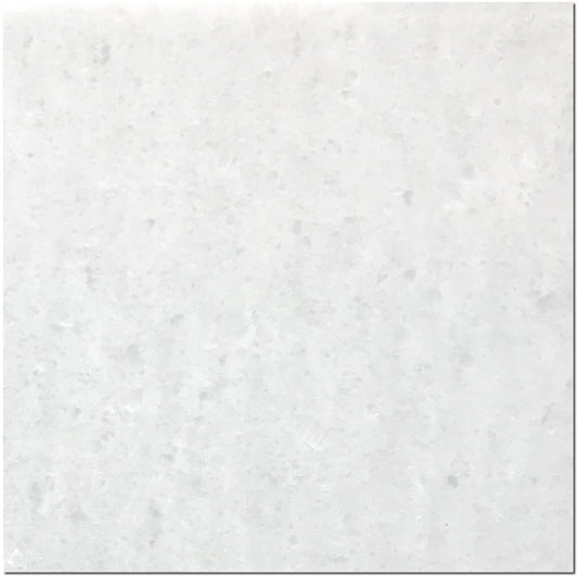 Polar White Marble Tile 24" X 24" 1/2 Tile