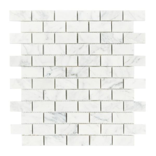 Carrara White (Italian) Marble Brick Mosaic