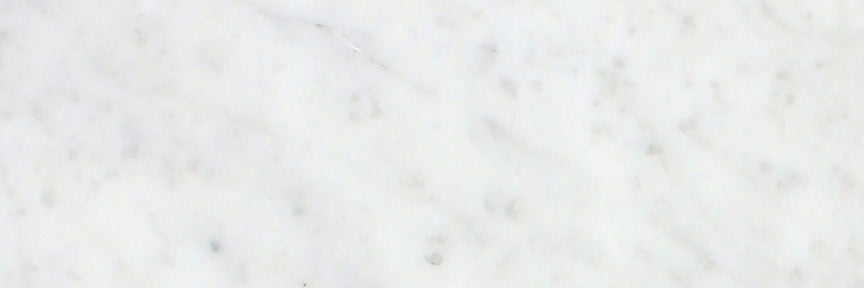 Carrara Italian White Beveled Marble Wall and Floor Tile 4x12"