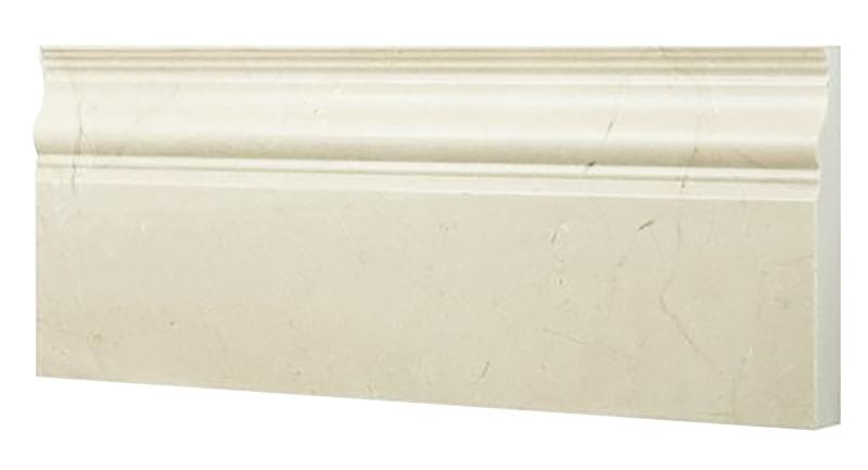 Crema Marfil Polished Baseboard Trim Tile 4 3/4x12"