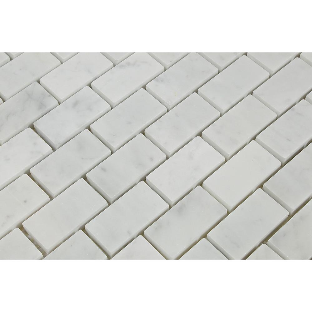 Carrara White (Italian) Marble Brick Mosaic