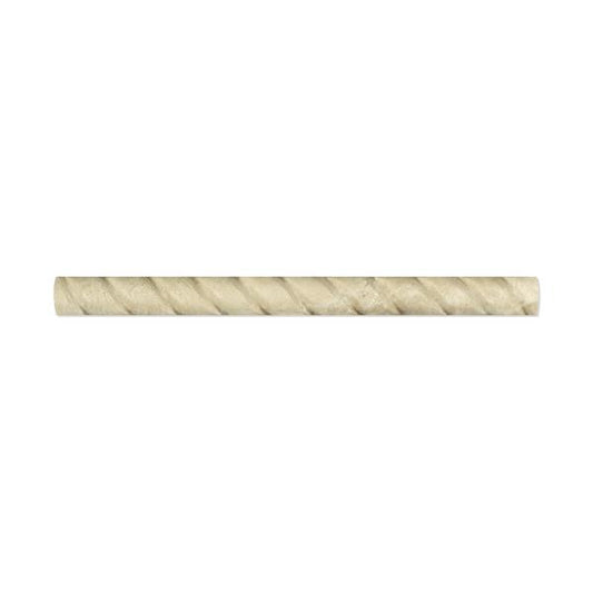 Durango Cream Honed Rope Liner Trim Tile 1x12"