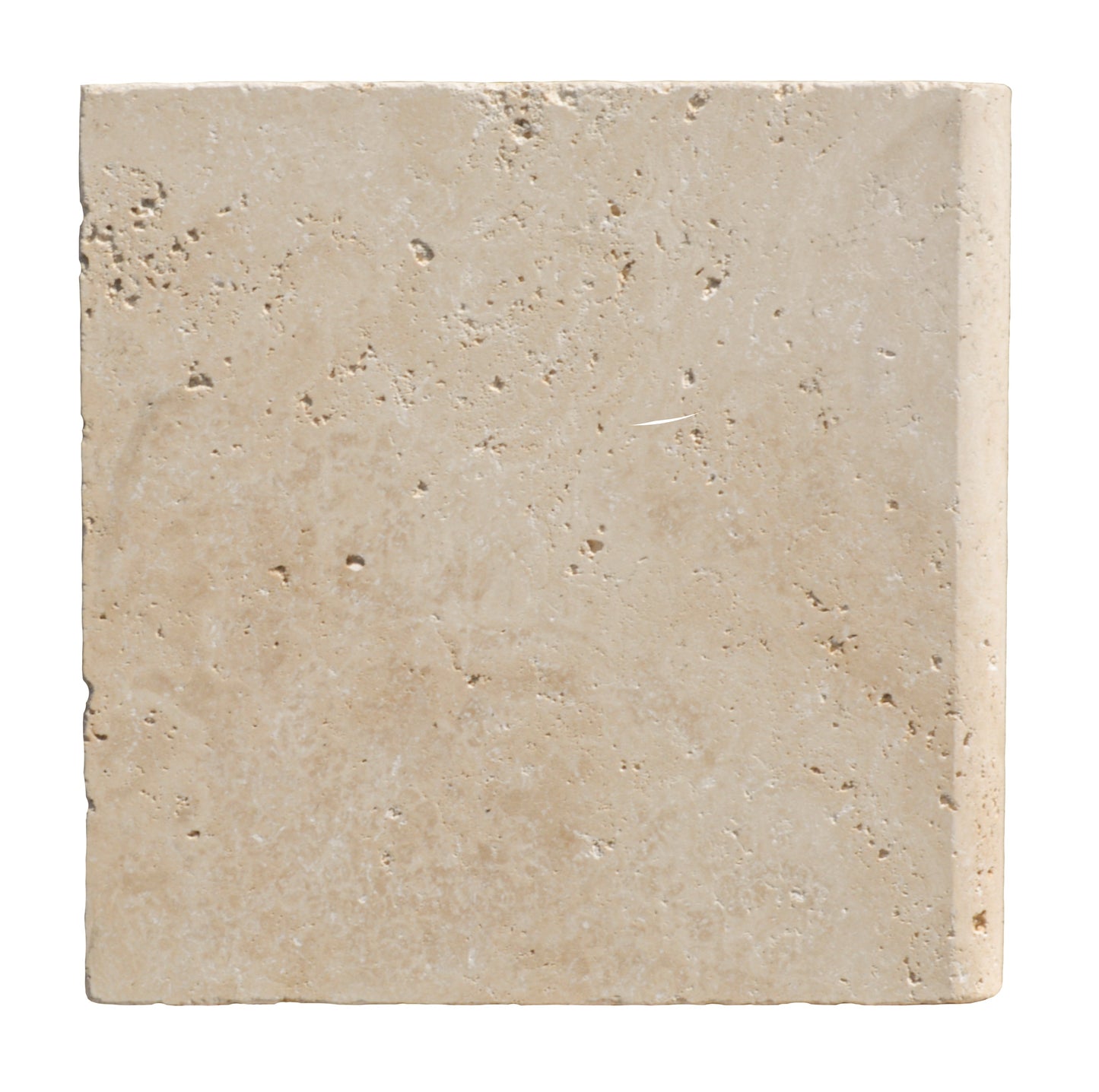 Ivory Travertine Tumbled Coping Exterior Pool Tile 12X12" 1 1/4"