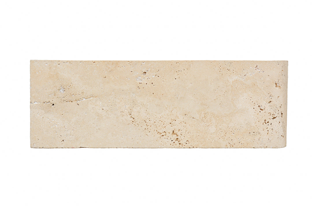 Ivory Travertine Honed Coping Exterior Pool Tile 4X12" 2"