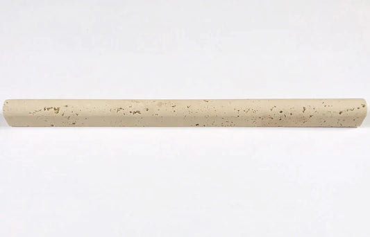 Oyster Travertine Molding 3/4" X 12" Honed Bullnose Liner