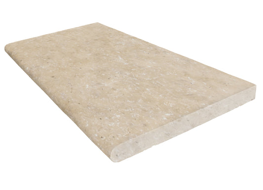 Latte Travertine Tumbled Pool Coping 12X24" 2"