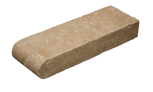 Mocha Noce Travertine Tumbled Pool Coping 4x12" 2"