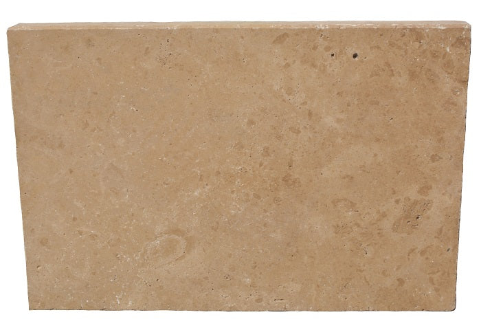 Mocha Noce Travertine Tumbled Modern Pool Coping 16x24" 2"