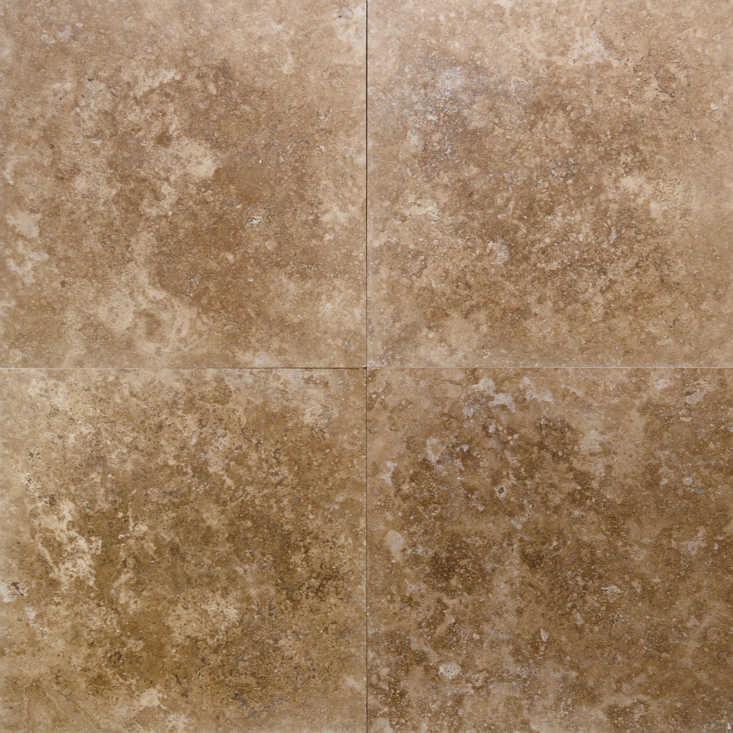 Mocha Noce Travertine Tumbled Exterior Pool Paver 24x24" 1.25"