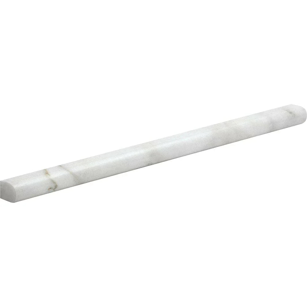 Calacatta Oliva Marble Molding 1/2" X 12" Pencil Liner