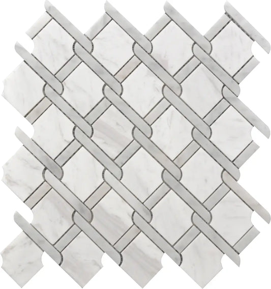 Medallion Gr Marble 12X12 Mosaic Tile