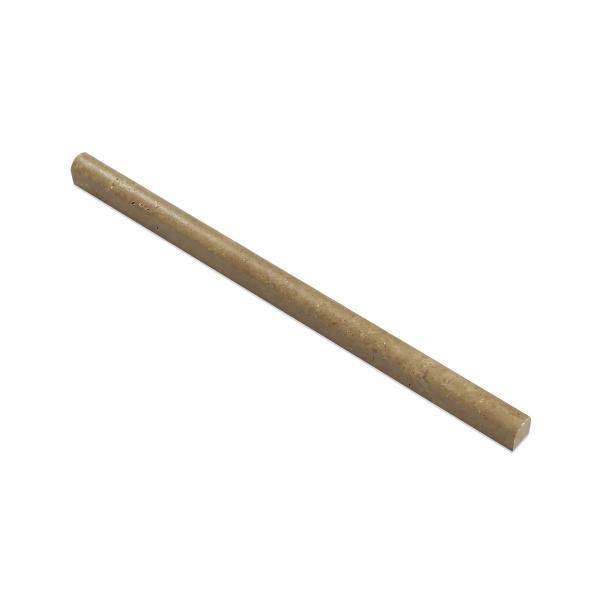 Noce Travertine Honed Pencil Liner Trim Tile 1/2x12"