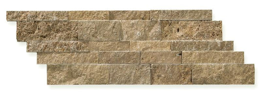 Noce Travertine Mosaic 2x2 3/8 CNC-Arched (Round-face / Wavy)