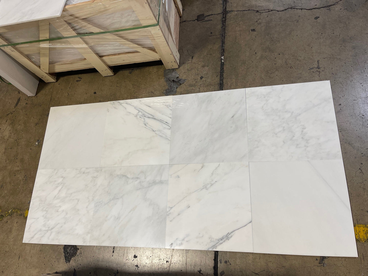 Oriental White Wall and Floor Tile 18x18"