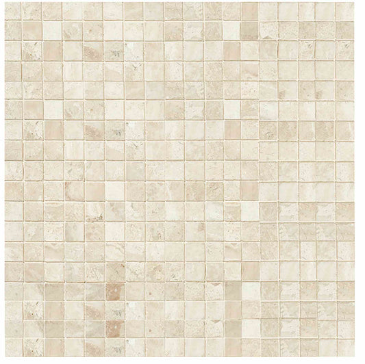 Queen Beige Polished Square Mosaic Tile 5/8x5/8"