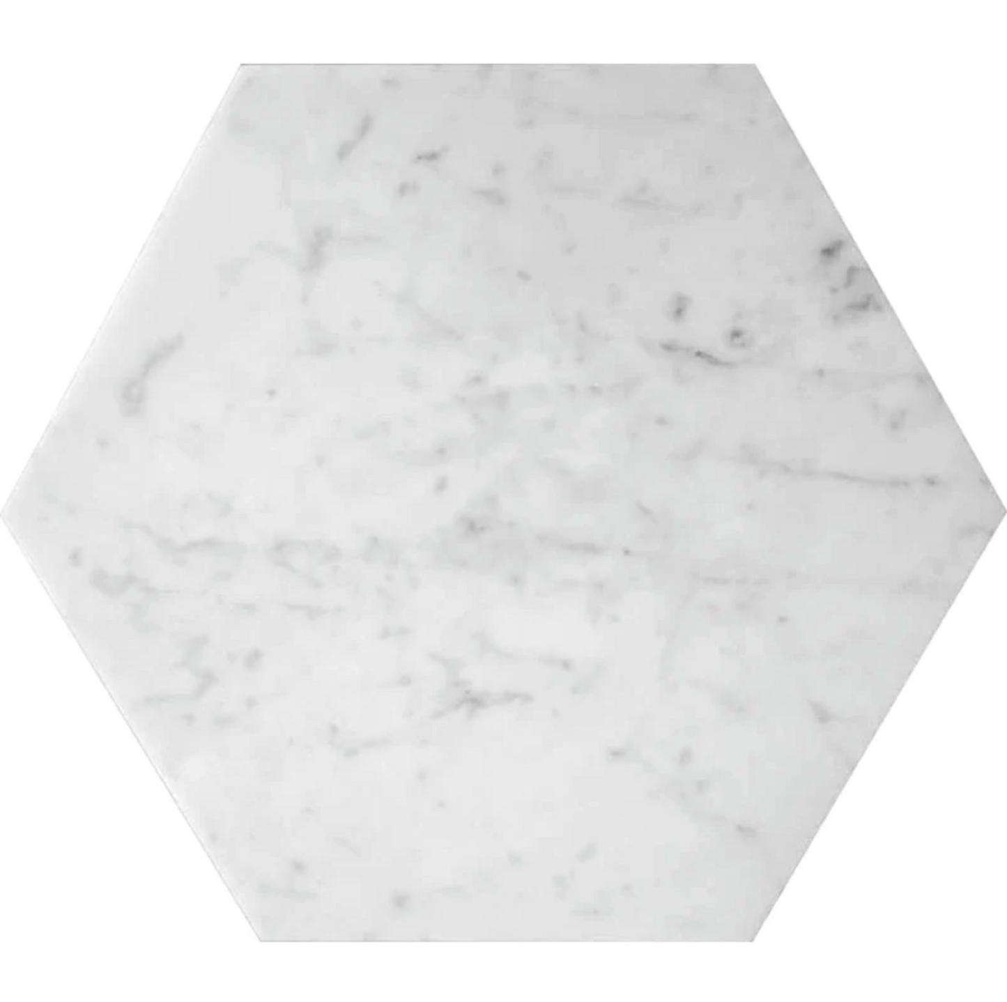 Carrara Italian Hexagon Wall and Floor Tile 10"