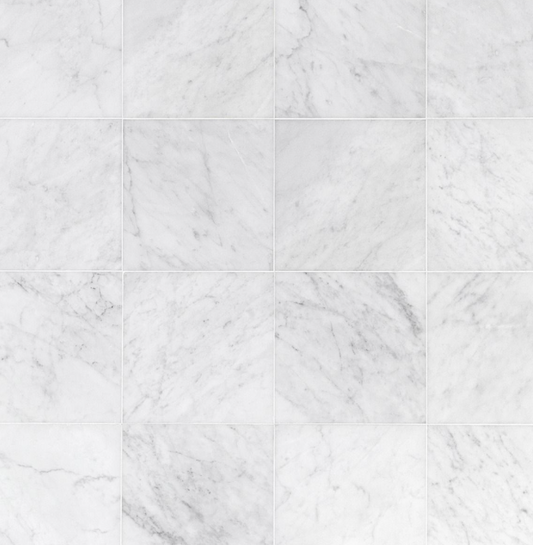 Carrara Italian White Wall and Floor Tile 12x12"