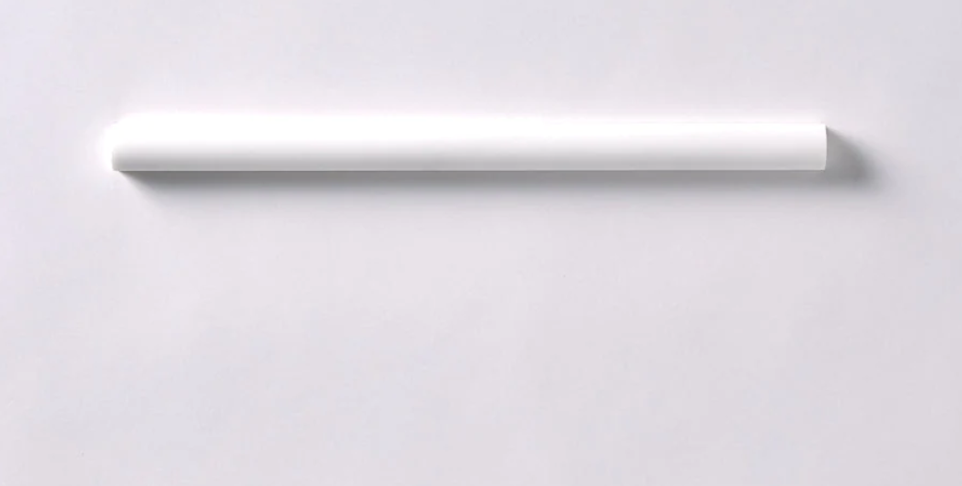 Bianco Dolomite Polished Pencil Liner Wall Trim Tile  3/4"x12"