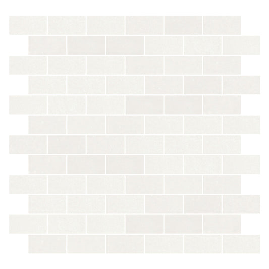 Thassos White 5/8"x1 1/4" 3/8 Mini Brick Marble Mosaic Tile