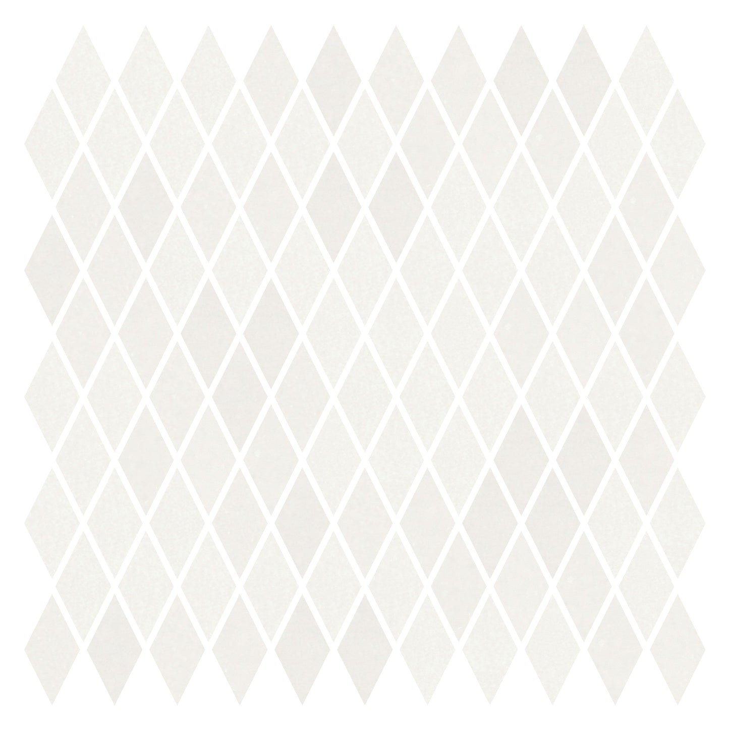 Thassos White Diamond Mosaic Tile 1x2"