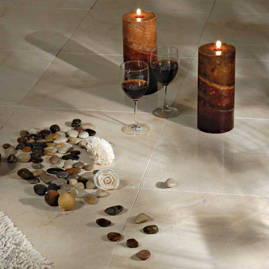 Crema Marfil Wall and Floor Premium Tile 24x24"