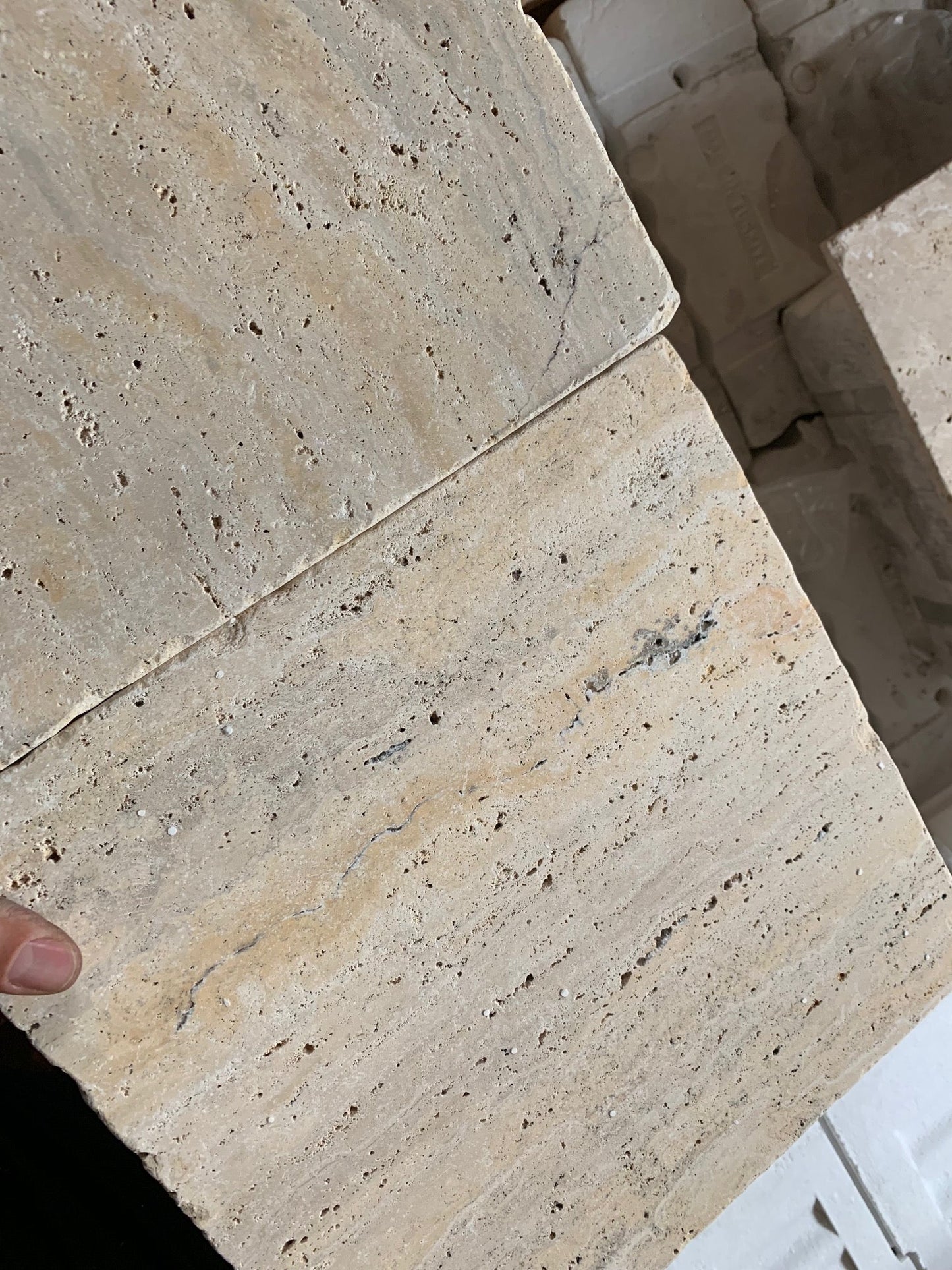 Valencia Travertine Tumbled Wall and Floor Tile 12x12"