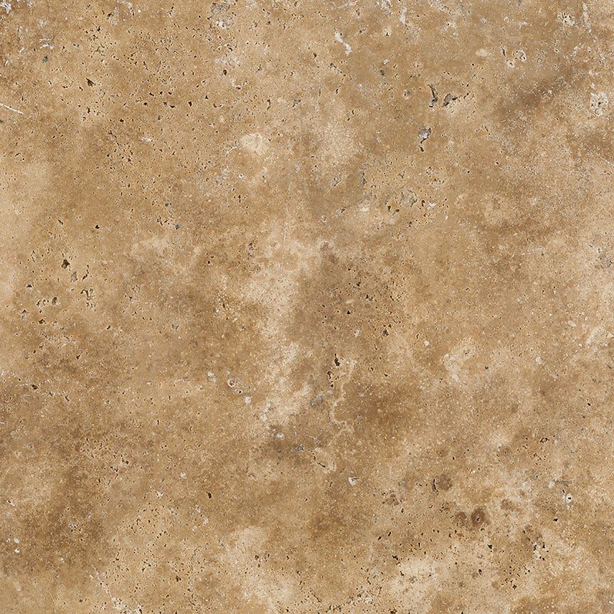 Walnut Travertine Filled & Polished Wall and Floor Tile 12x12"