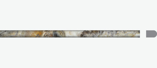 Antico Onyx Travertine Molding 3/4" X 12" Honed Bullnose Liner