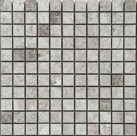 Atlantic Gray Square 1" X 1" Mosaic Tile